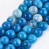 Dyed Natural Agate Beads Strands G-T109-10mm-02-1