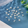 6Pcs 925 Sterling Silver Hollow Initial Beads STER-TA0001-53B-9