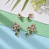 4Pcs 2 Style Real 18K Gold Plated Brass Micro Pave Colorful Cubic Zirconia Pendants ZIRC-ZZ0001-01G-6