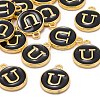 Golden Plated Alloy Charms LS-ENAM-S118-02U-4
