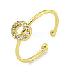 Rack Plating Brass Open Cuff Rings for Women RJEW-F162-02G-O-1