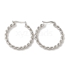 Non-Tarnish 304 Stainless Steel Hoop Earrings for Women EJEW-Z066-03P-1