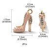 2Pcs Alloy Enamel Stilettos Pendants ENAM-YW0002-30D-2