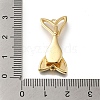 Brass with Shell Fold Over Clasps KK-H480-48G-02-3