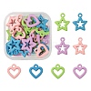 32Pcs 8 Style Spray Painted Alloy Pendants X1-FIND-LS0001-59-2