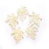 Autumn Theme Iron Filigree Pendants X-IFIN-F158-41G-1