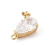Brass Micro Pave Cubic Zirconia Pendants LS-KK-K371-40A-G-2