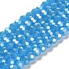 Electroplate Glass Beads Strands EGLA-A035-J6mm-A07-1