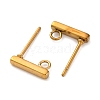 Ion Plating(IP) 316 Stainless Steel Stud Earring Findings STAS-E482-03B-G-A-2