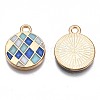 Alloy Enamel Pendants X-ENAM-N054-58A-RS-3