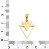 304 Stainless Steel Enamel Pendants STAS-B137-03G-3