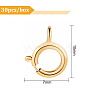 Brass Spring Ring Clasps KK-BC0005-78G-3