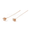 Brass Flower Head Pins LS-KK-G413-04KCG-1
