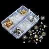 328Pcs 5 Style Brass & Plastic & 304 Stainless Steel Ear Nuts FIND-FS0001-86-2