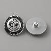 1-Hole ABS Plastic Shank Buttons BUTT-WH0015-73B-2