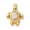 Brass with Cubic Zirconia Pendants KK-C119-11G-1