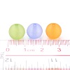 Mixed Color Round Frosted Transparent Acrylic Beads X-PL705M-4