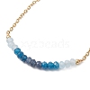 Adjustable 304 Stainless Steel Cable Chain Slider Bracelets BJEW-JB13089-03-3