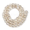 Electroplate Glass Beads Strands EGLA-L045-G-PL02-2