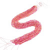 Baking Paint Transparent Glass Beads Strands LS-DGLA-A035-T4mm-A12-3
