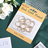 Beebeecraft 12Pcs 3 Style 201 Stainless Steel Huggie Hoop Earring Findings STAS-BBC0004-91G-6