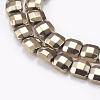 Electroplated Non-magnetic Synthetic Hematite Beads Strands G-P367-E07-1