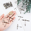 SUPERFINDINGS 30Pcs 6 Style 201 Stainless Steel 3 Way Swivels Fishing Cross Line FIND-FH0004-45-3