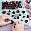 60Pcs 4 Style Plastic Shank Buttons BUTT-HY0001-19B-3