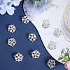 16Pcs Alloy Rhinestone Shank Buttons BUTT-GF0003-69-4