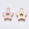 Alloy Enamel Pendants X-ENAM-S121-027B-3