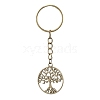 Tibetan Style Alloy Tree of Life Keychains KEYC-JKC00693-01-1