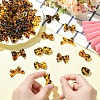 30Pcs 5 Styles Printed Transparent Acrylic Beads TACR-YW0003-46-4