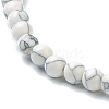 Synthetic Howlite Beaded Stretch Bracelets BJEW-A117-A-10-6