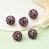 Polymer Clay Rhinestone Beads X-RB-C1438-10mm-A10-2