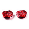 Transparent Spray Painted Glass Beads GLAA-N035-033-C07-3