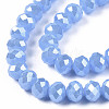 Electroplate Glass Beads Strands EGLA-A034-J8mm-A11-2