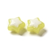 Imitation Jelly Transparent Acrylic Beads SACR-R741-03G-2