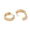 Curb Chain Shape Brass Hoop Earrings for Women EJEW-B056-01G-02-2