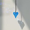 Glass Heart Suncatcher Hanging Ornaments PW-WGA6B84-08-1