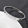 304 Stainless Steel Rhinestone Bangles for Women BJEW-Z092-15P-1