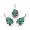 Synthetic Malachite Pendants G-L512-C01-1