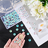80Pcs Transparent Faceted Glass Connector Charms GLAA-SP0001-88A-01-3
