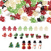 44pcs 10 style Christmas Handmade Lampwork Beads LAMP-TA0001-16-11