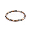 Bohemian Natural Picture Jasper & Golden Synthetic Non-magnetic Hematite Beaded Stretch Bracelets for Women Men NY1304-6-1