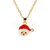 Christmas Alloy Enamel Pendant Necklaces FS-WGA5363-01-1