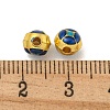 Rack Plating Brass Enamel Beads KK-P277-36G-03-3