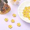 Light Gold Plated Alloy Enamel Pendants ENAM-YW0002-20G-6