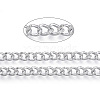 Aluminium Textured Curb Chains CHA-T001-42S-4