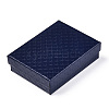 Rhombus Textured Cardboard Jewelry Boxes CBOX-T006-01H-3