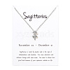 Twelve Constellations Alloy Pendant Necklaces WG2D4F2-23-1